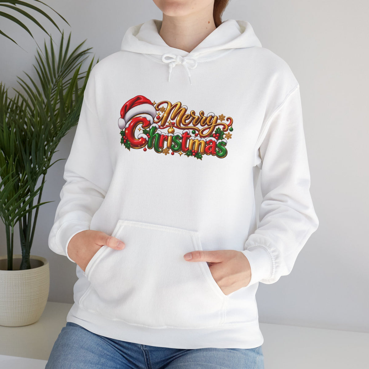 Merry Christmas Holiday Graphic Hoodie