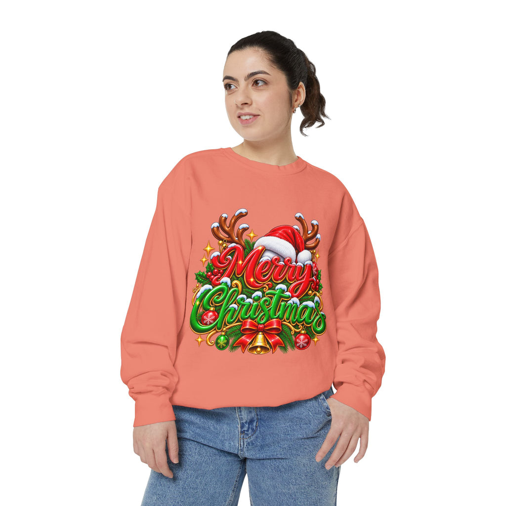Christmas Sweatshirt — 'Merry Christmas' Festive Holiday Crewneck