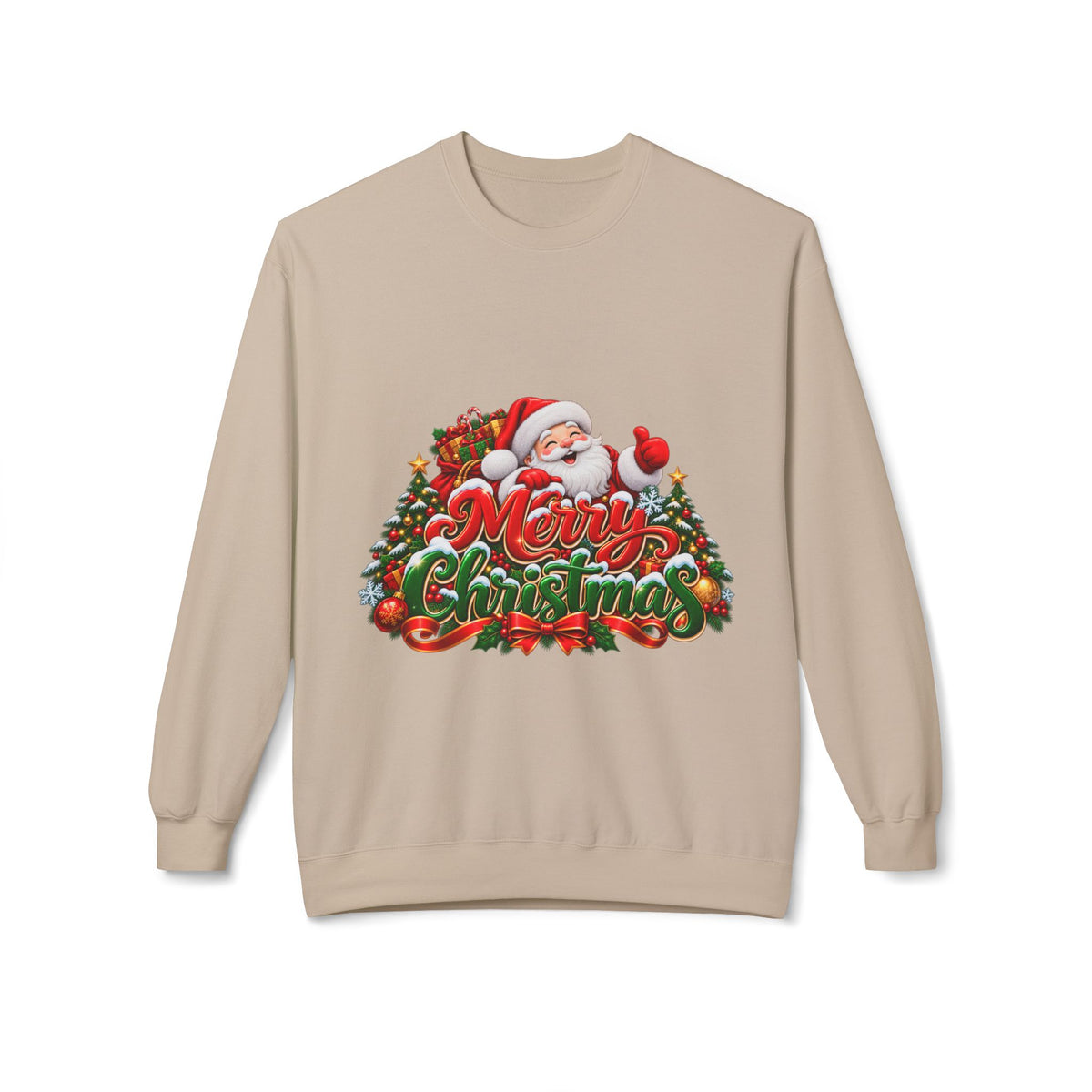 Christmas Santa 'Merry Christmas' Crewneck Sweatshirt