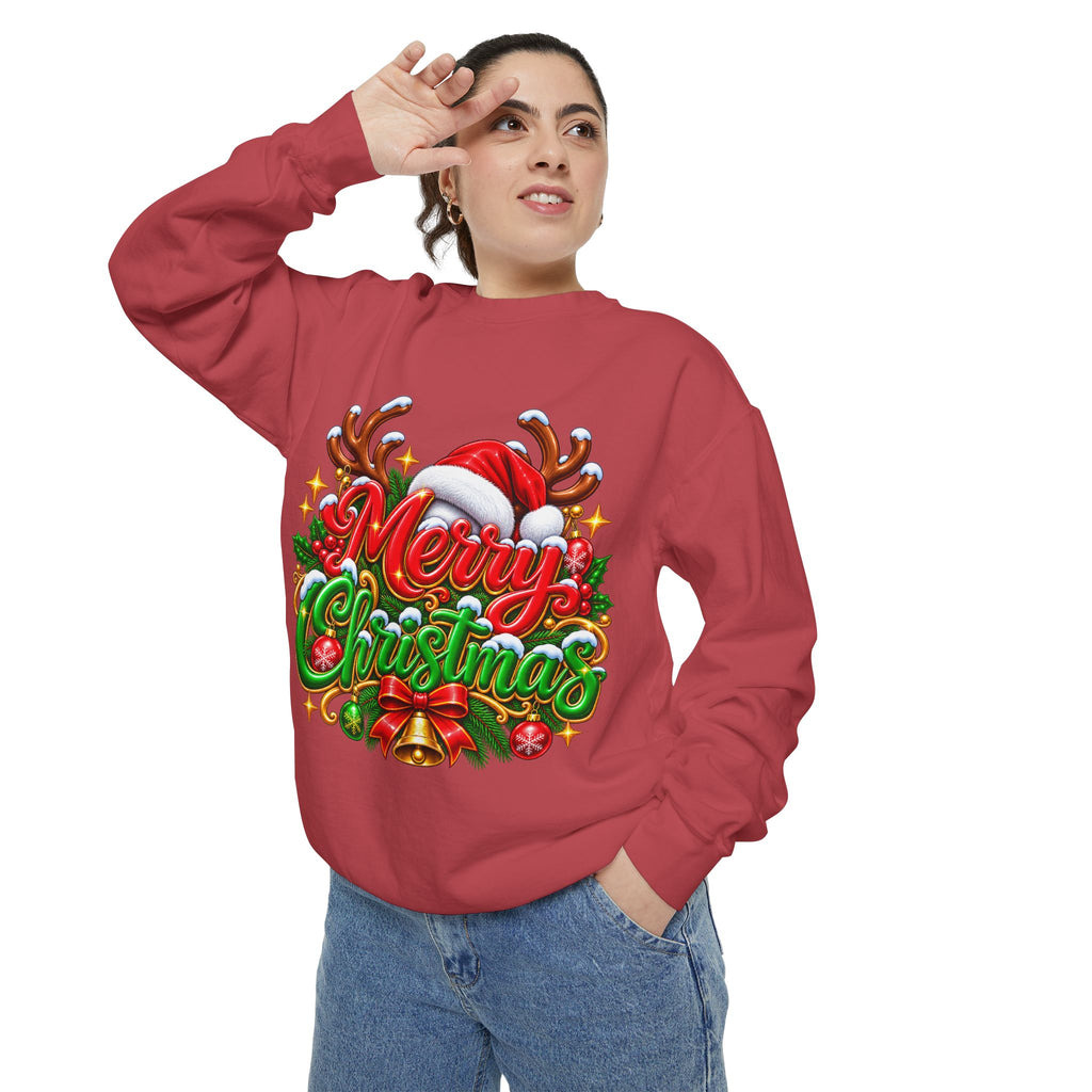 Christmas Sweatshirt — 'Merry Christmas' Festive Holiday Crewneck