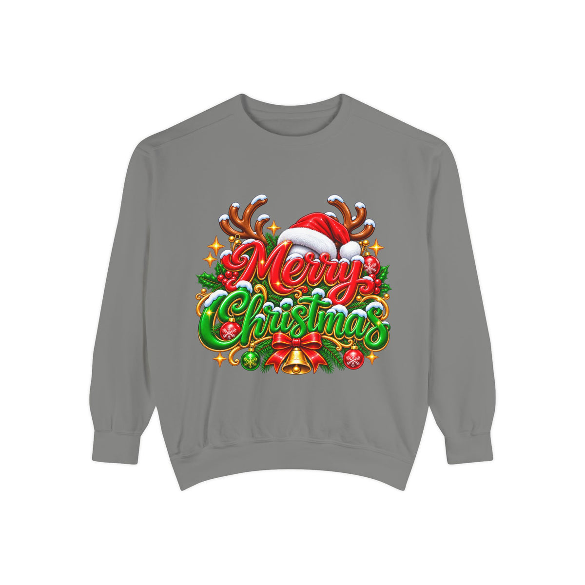 Christmas Sweatshirt — 'Merry Christmas' Festive Holiday Crewneck
