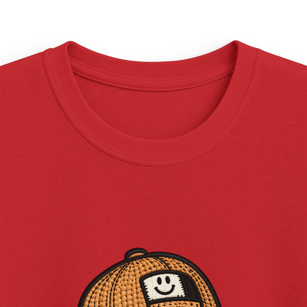 Kids Ghost Bubble Tea Tee — Cute Ghost Wearing Cap with Boba Drink Kids T-Shirt