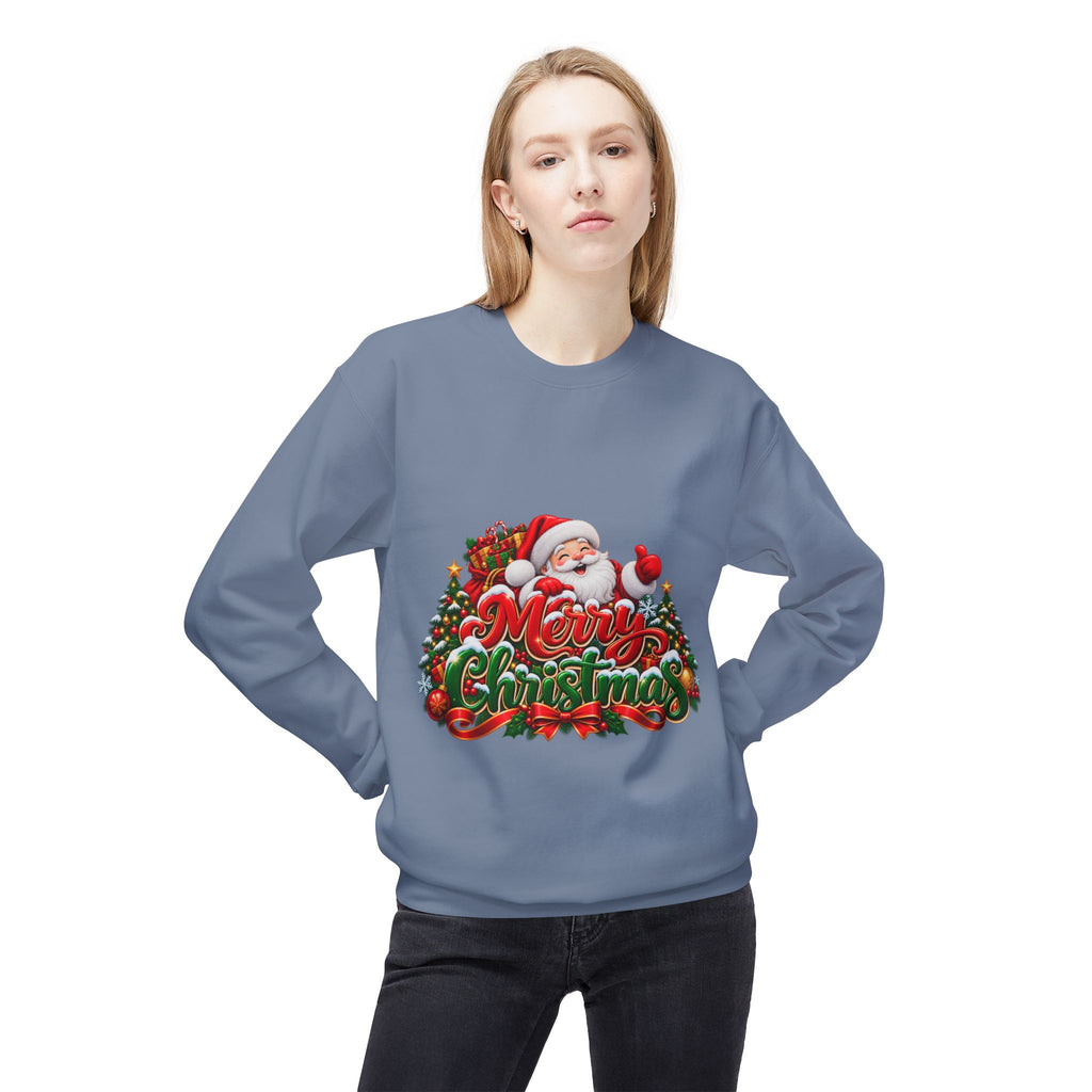 Christmas Santa 'Merry Christmas' Crewneck Sweatshirt