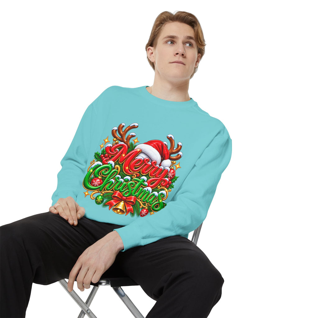 Christmas Sweatshirt — 'Merry Christmas' Festive Holiday Crewneck