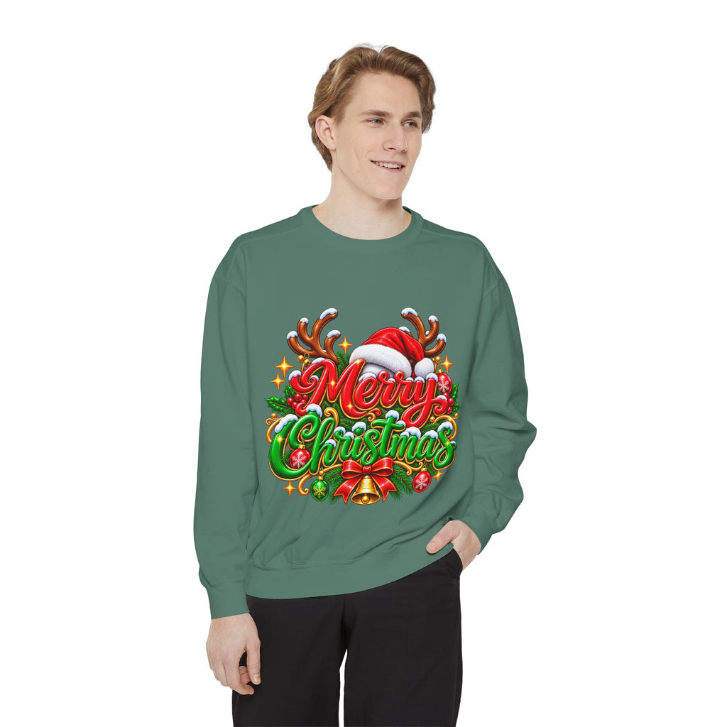 Christmas Sweatshirt — 'Merry Christmas' Festive Holiday Crewneck