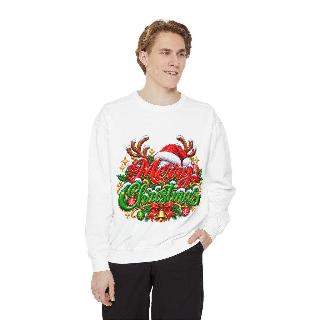 Christmas Sweatshirt — 'Merry Christmas' Festive Holiday Crewneck