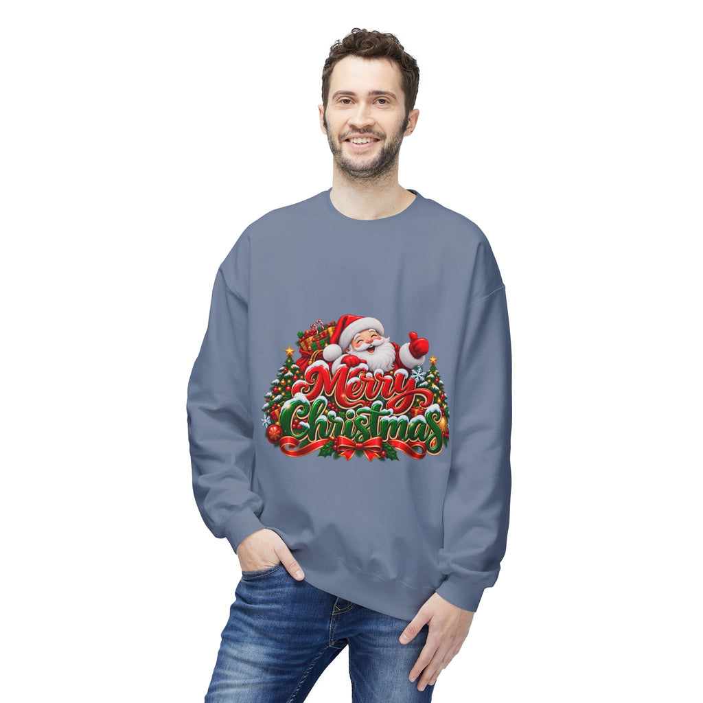 Christmas Santa 'Merry Christmas' Crewneck Sweatshirt