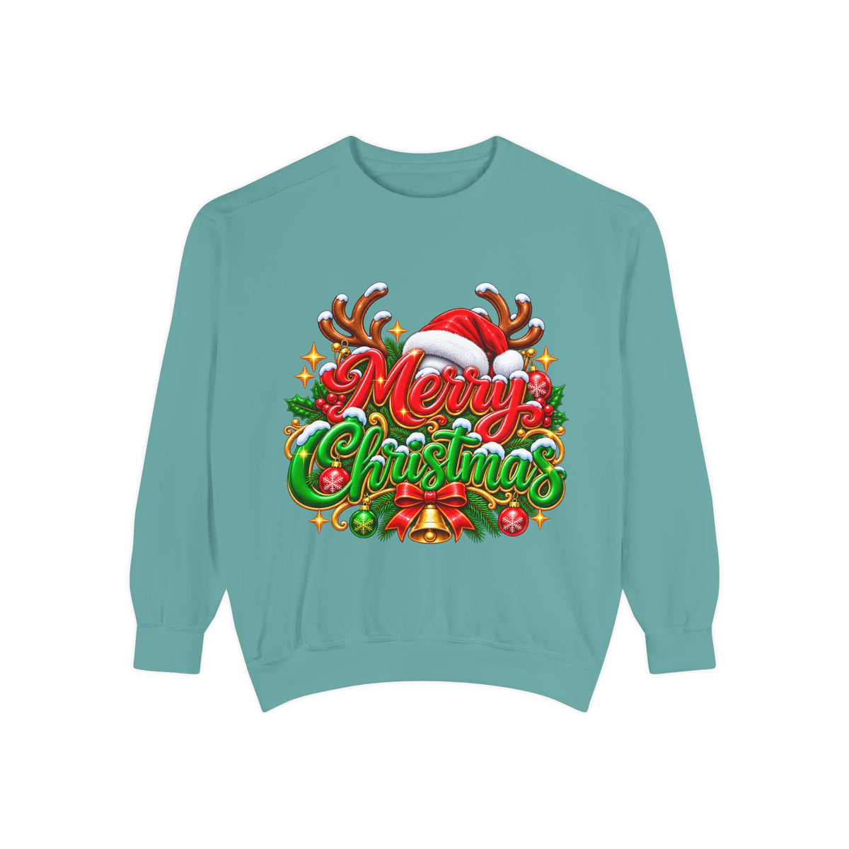 Christmas Sweatshirt — 'Merry Christmas' Festive Holiday Crewneck