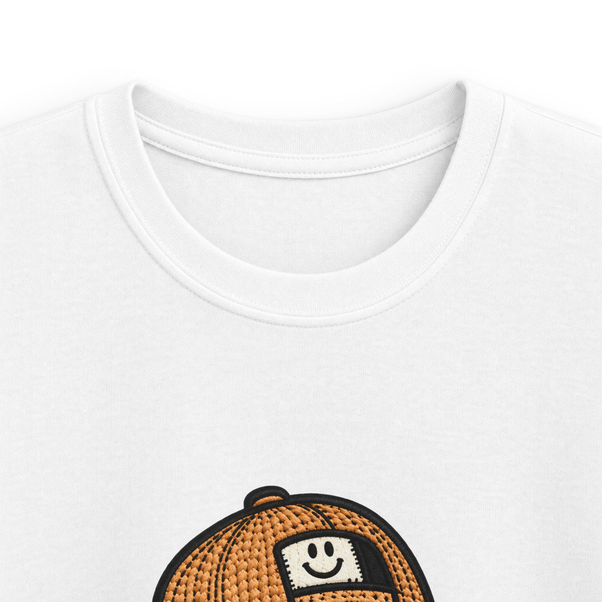Kids Ghost Bubble Tea Tee — Cute Ghost Wearing Cap with Boba Drink Kids T-Shirt