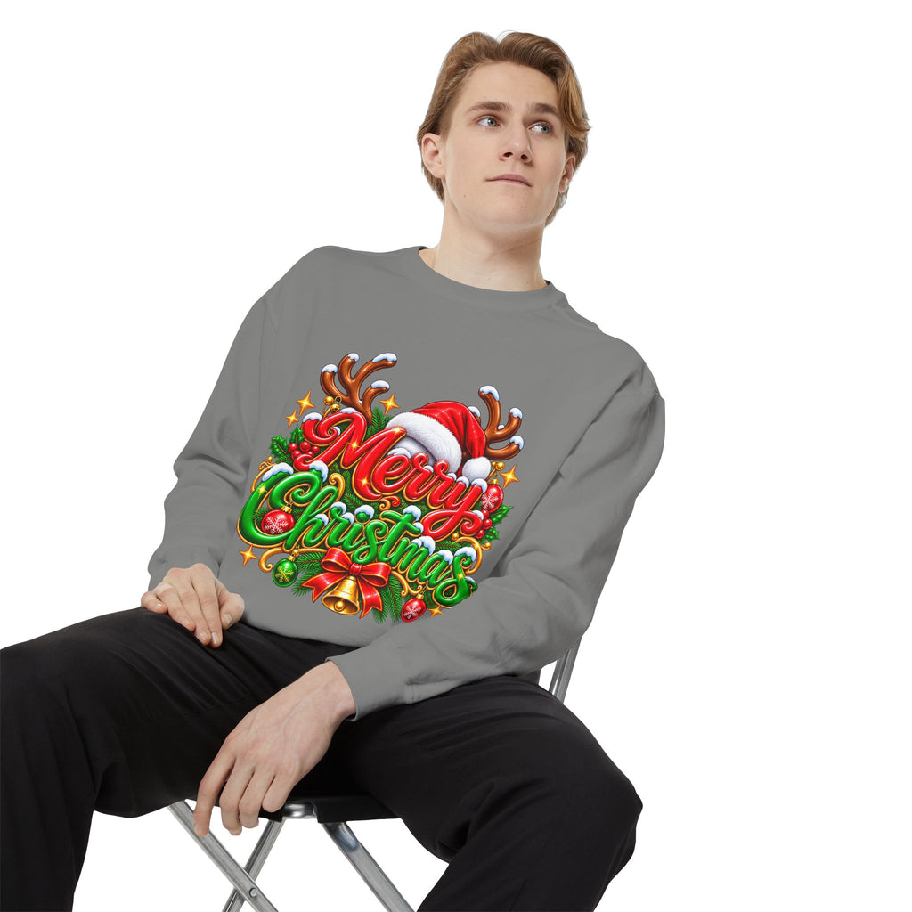 Christmas Sweatshirt — 'Merry Christmas' Festive Holiday Crewneck
