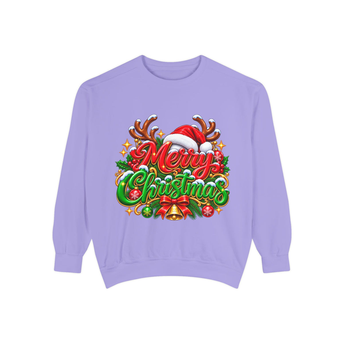 Christmas Sweatshirt — 'Merry Christmas' Festive Holiday Crewneck