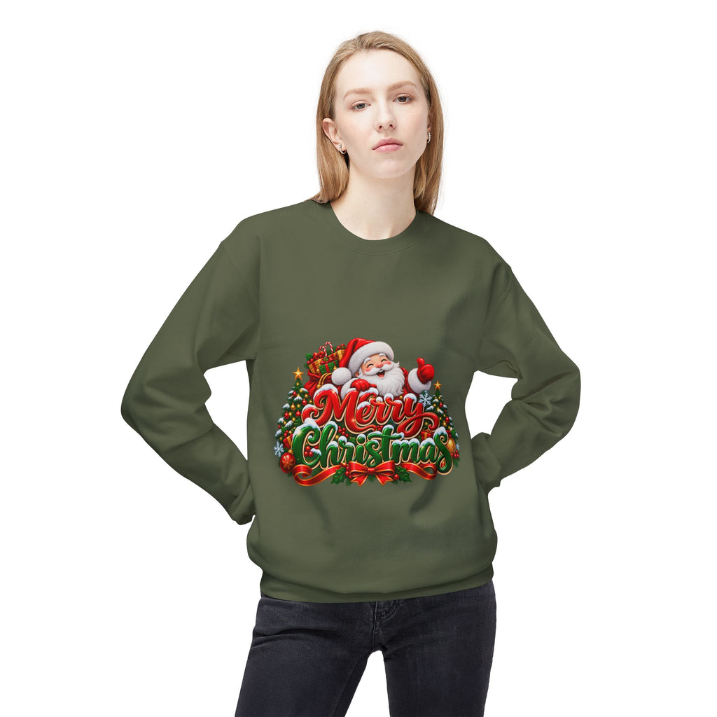 Christmas Santa 'Merry Christmas' Crewneck Sweatshirt