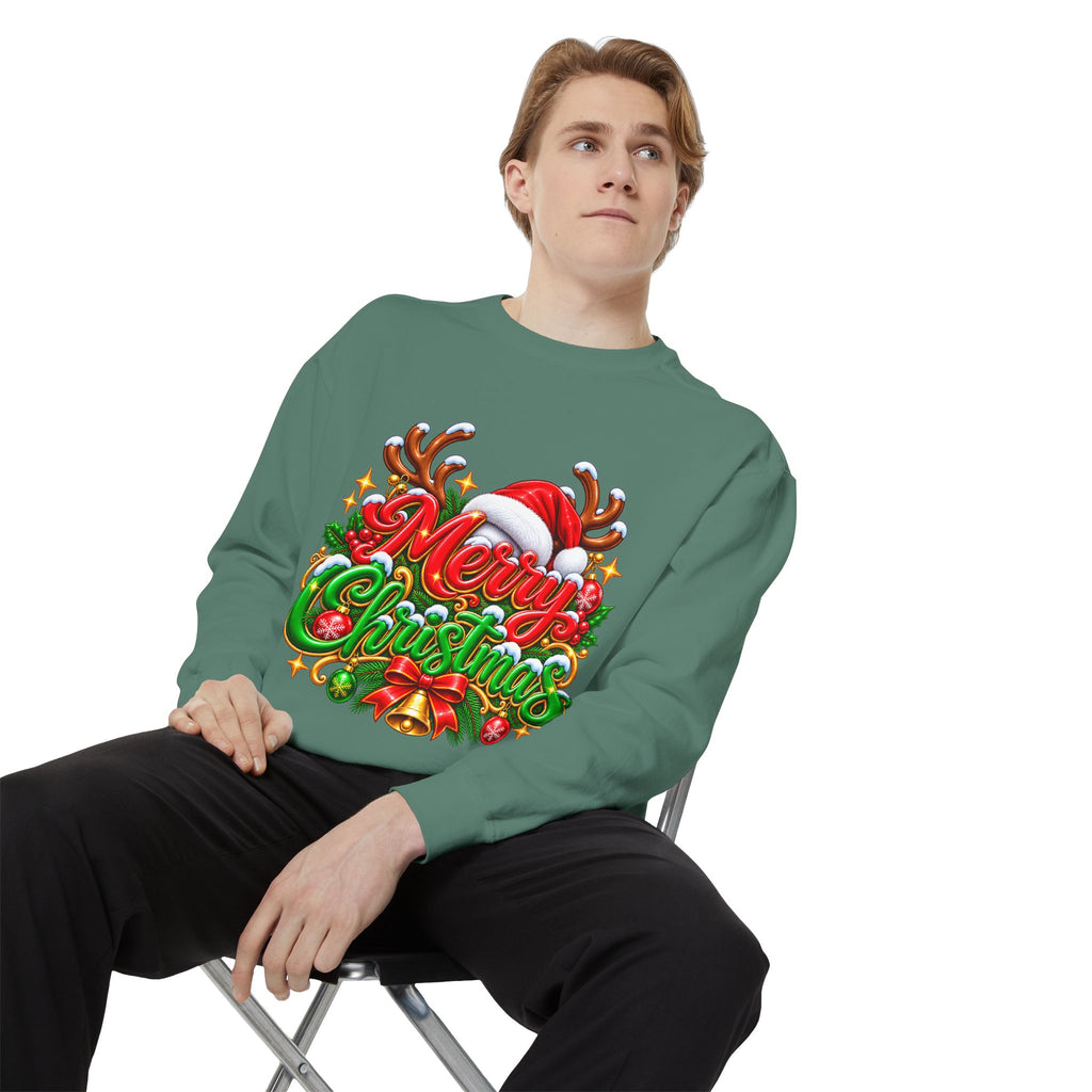 Christmas Sweatshirt — 'Merry Christmas' Festive Holiday Crewneck