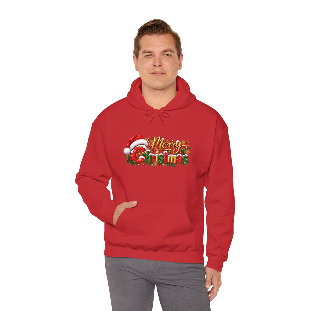 Merry Christmas Holiday Graphic Hoodie