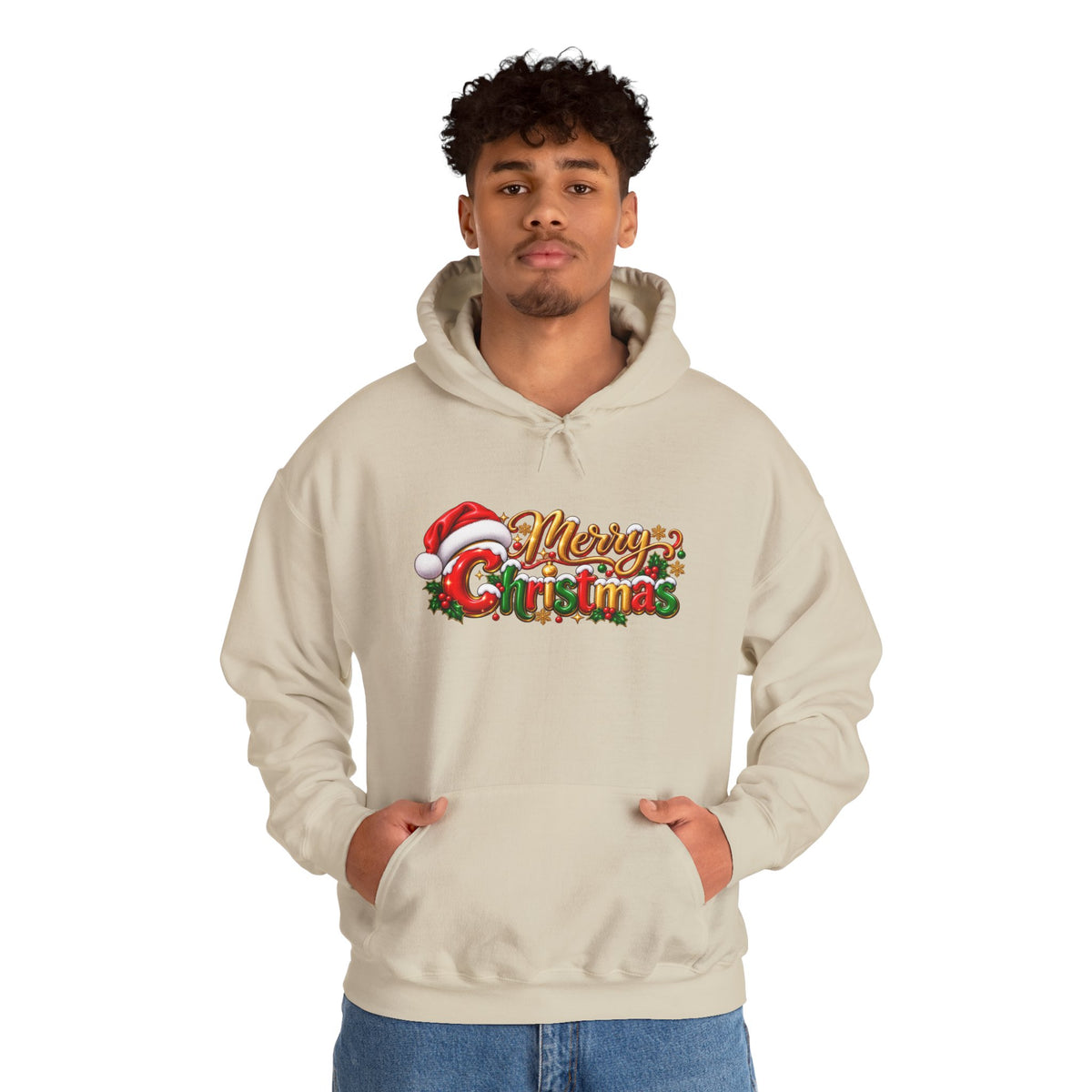 Merry Christmas Holiday Graphic Hoodie