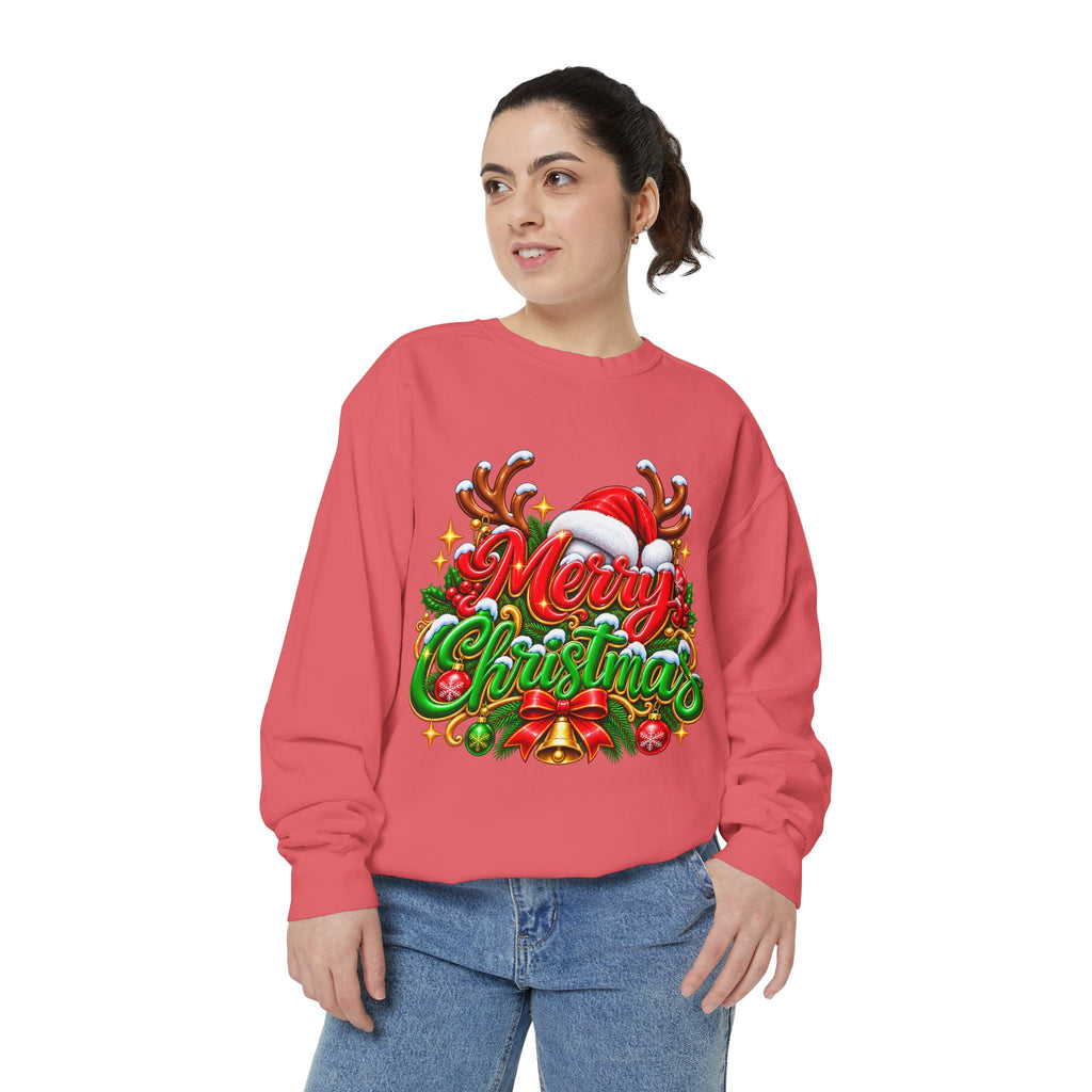 Christmas Sweatshirt — 'Merry Christmas' Festive Holiday Crewneck