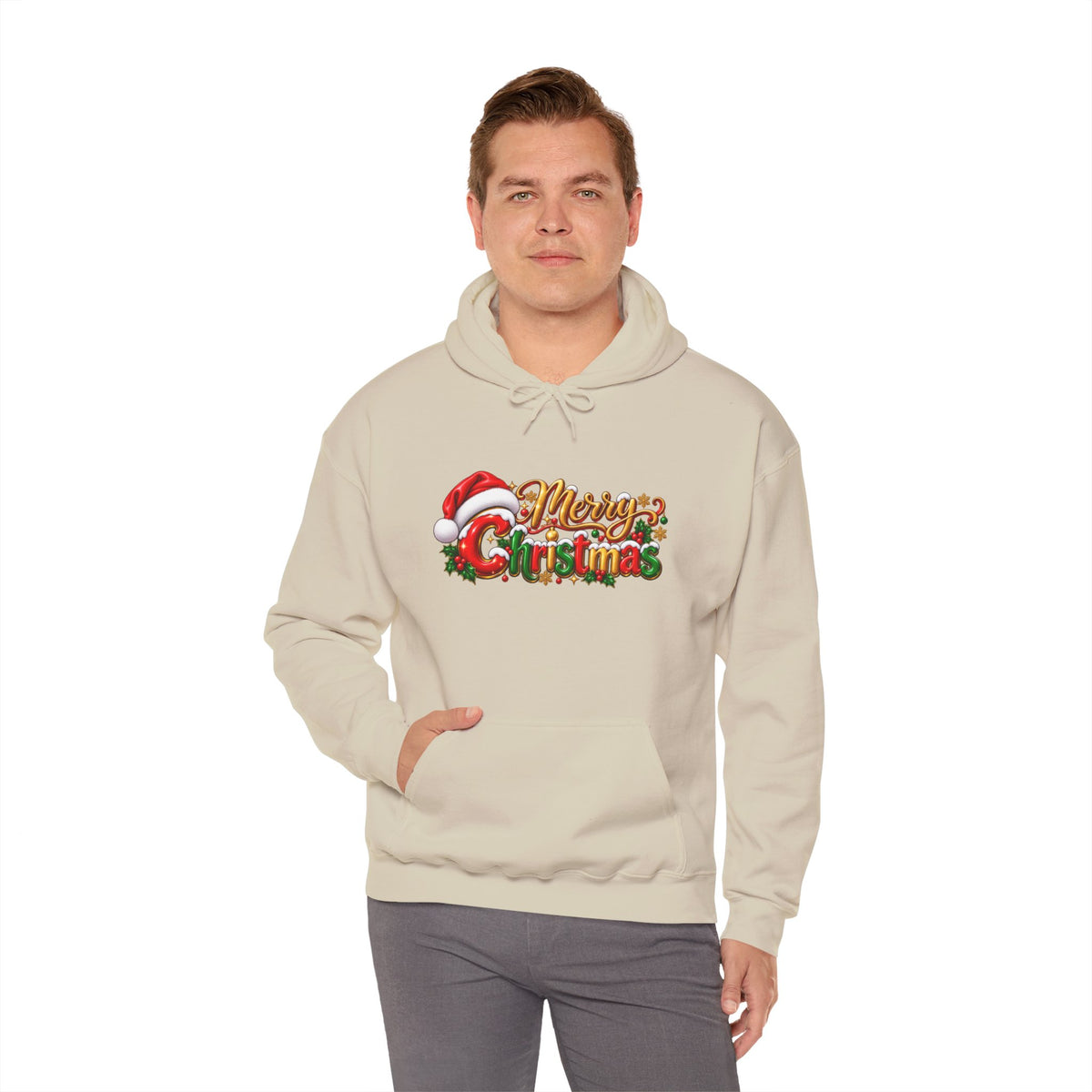 Merry Christmas Holiday Graphic Hoodie