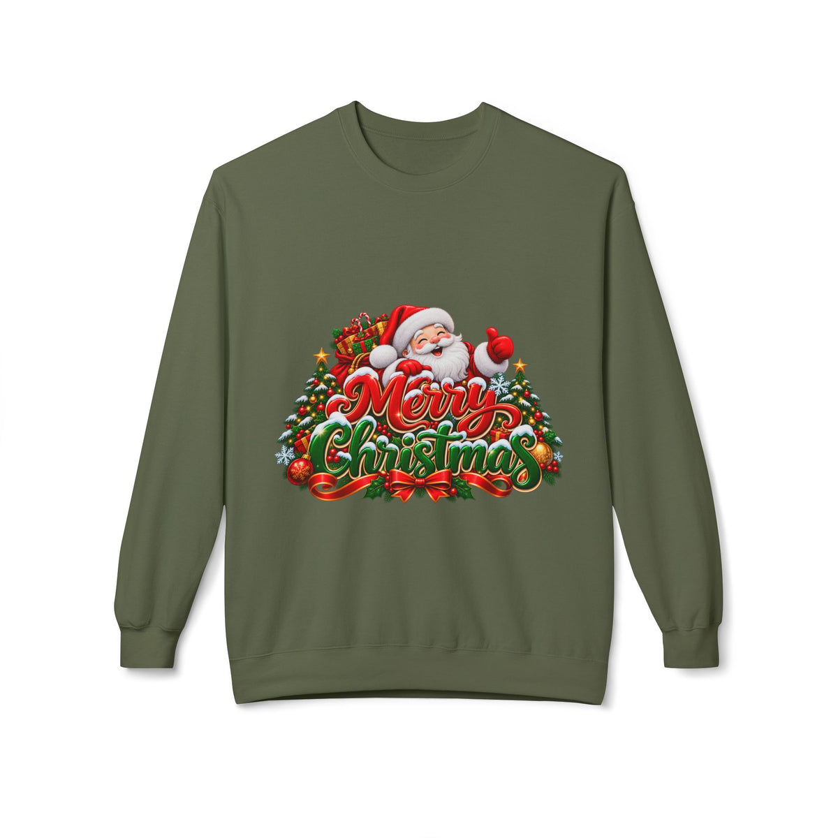 Christmas Santa 'Merry Christmas' Crewneck Sweatshirt