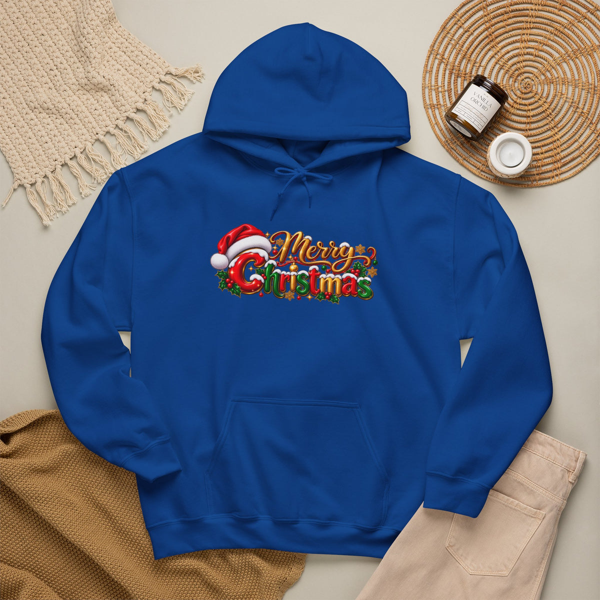 Merry Christmas Holiday Graphic Hoodie
