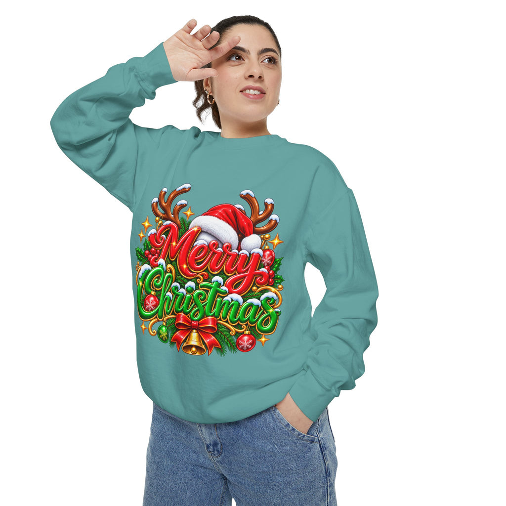 Christmas Sweatshirt — 'Merry Christmas' Festive Holiday Crewneck