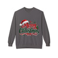 Merry Christmas Crewneck Sweatshirt – Festive Santa Hat Holiday Sweater