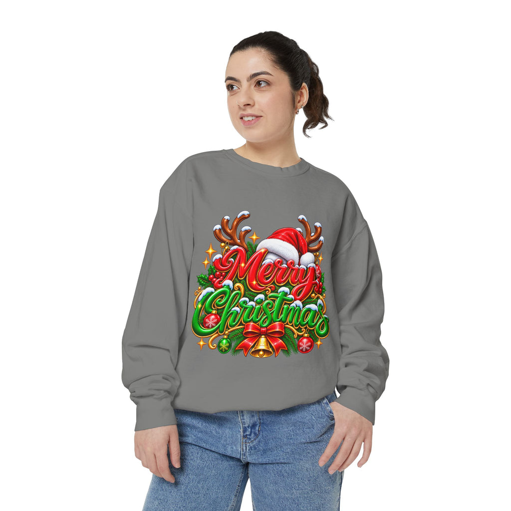 Christmas Sweatshirt — 'Merry Christmas' Festive Holiday Crewneck
