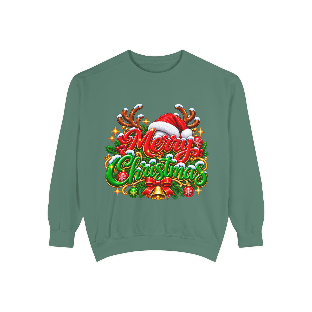 Christmas Sweatshirt — 'Merry Christmas' Festive Holiday Crewneck
