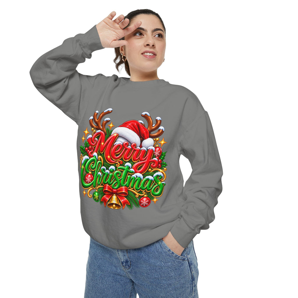 Christmas Sweatshirt — 'Merry Christmas' Festive Holiday Crewneck