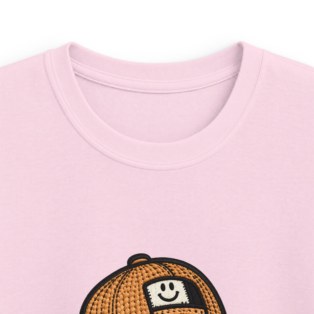 Kids Ghost Bubble Tea Tee — Cute Ghost Wearing Cap with Boba Drink Kids T-Shirt