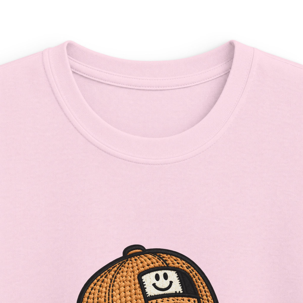 Kids Ghost Bubble Tea Tee — Cute Ghost Wearing Cap with Boba Drink Kids T-Shirt