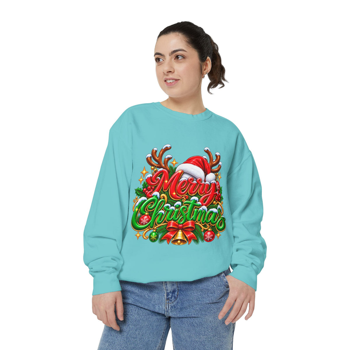 Christmas Sweatshirt — 'Merry Christmas' Festive Holiday Crewneck