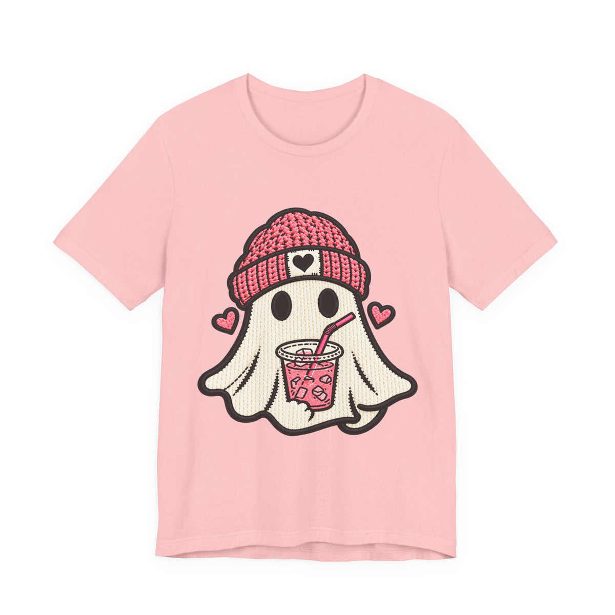 Ghost Boba Tee — Cute Ghost Drinking Bubble Tea Graphic T-Shirt