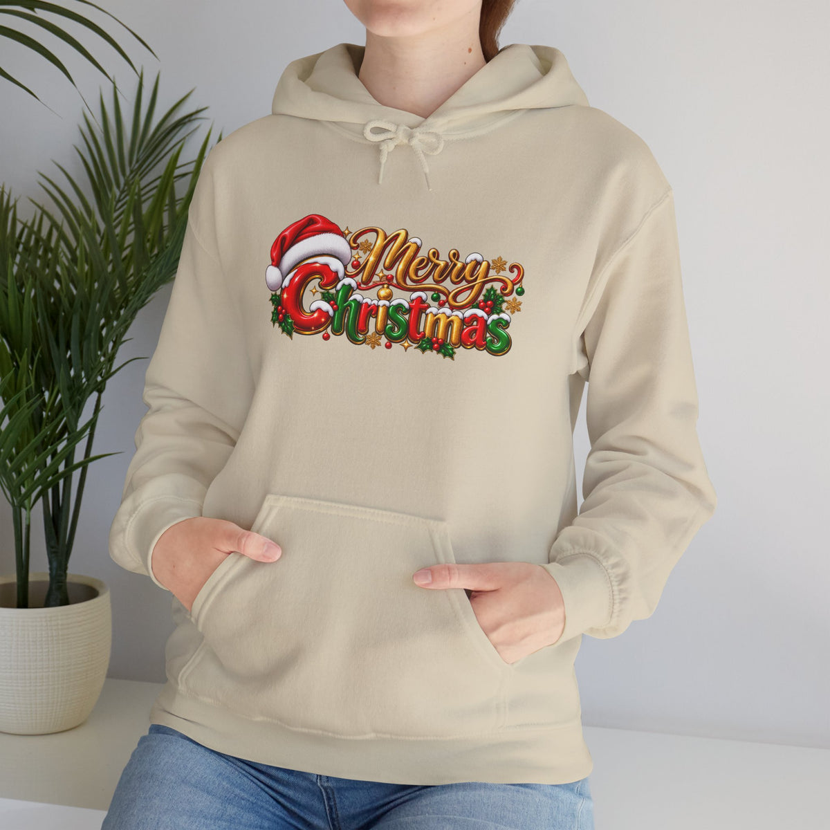 Merry Christmas Holiday Graphic Hoodie