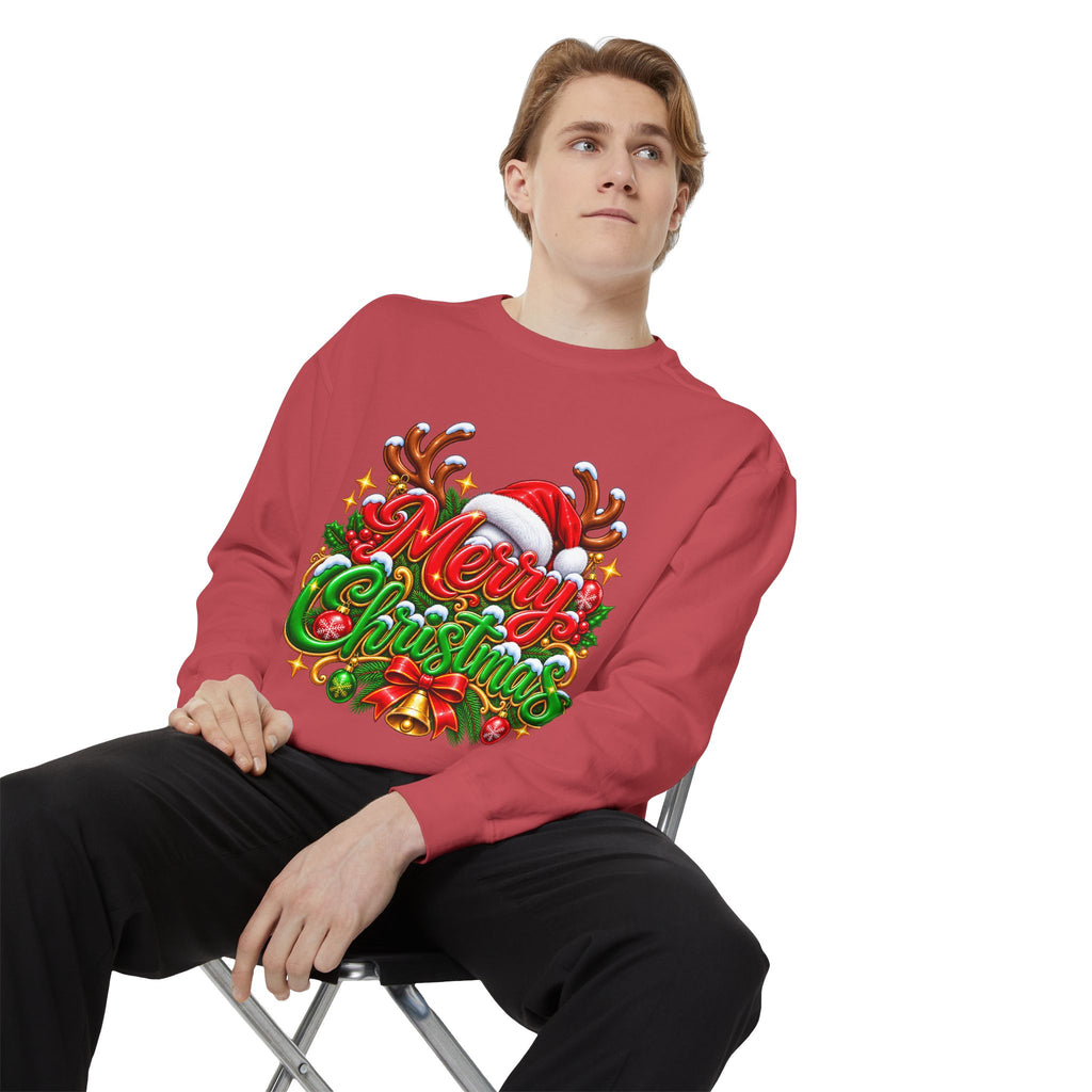 Christmas Sweatshirt — 'Merry Christmas' Festive Holiday Crewneck