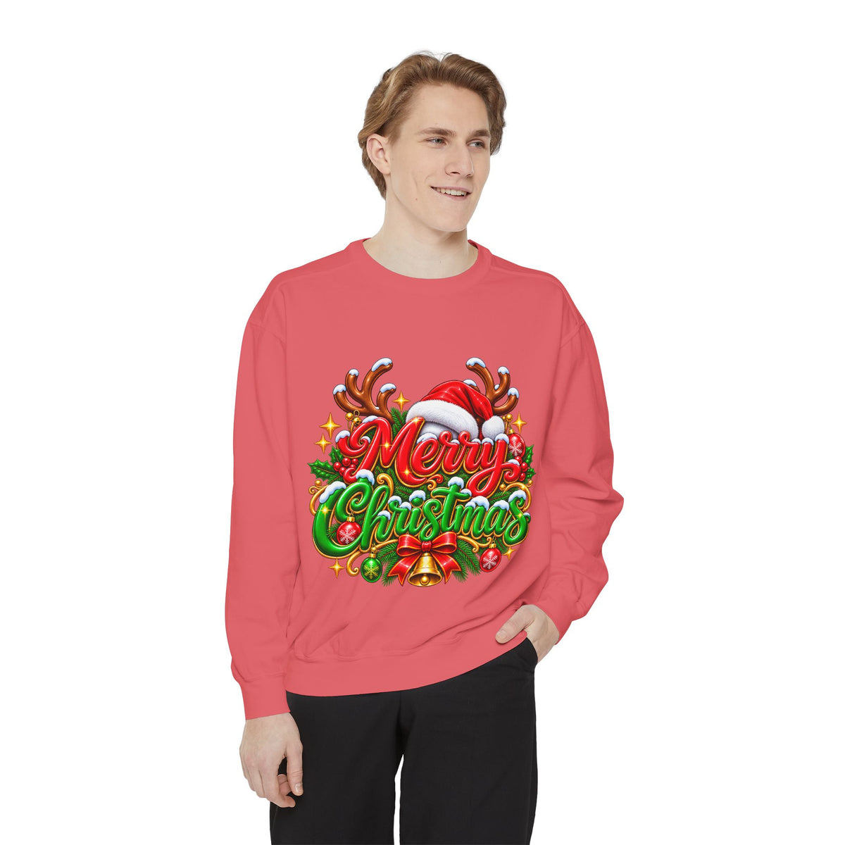 Christmas Sweatshirt — 'Merry Christmas' Festive Holiday Crewneck