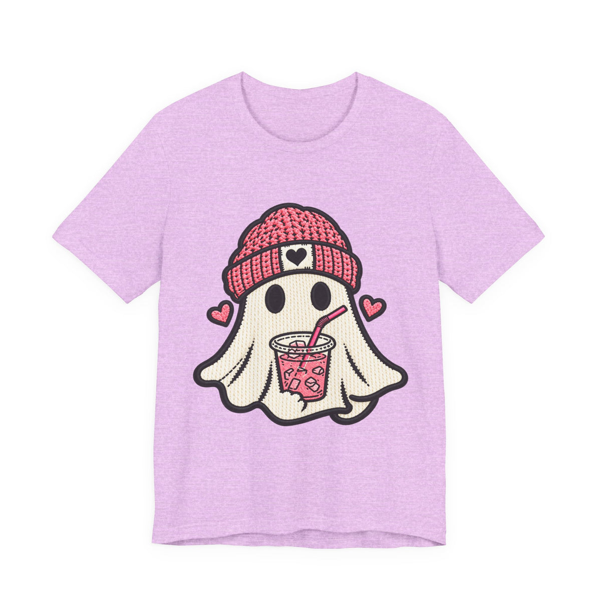 Ghost Boba Tee — Cute Ghost Drinking Bubble Tea Graphic T-Shirt