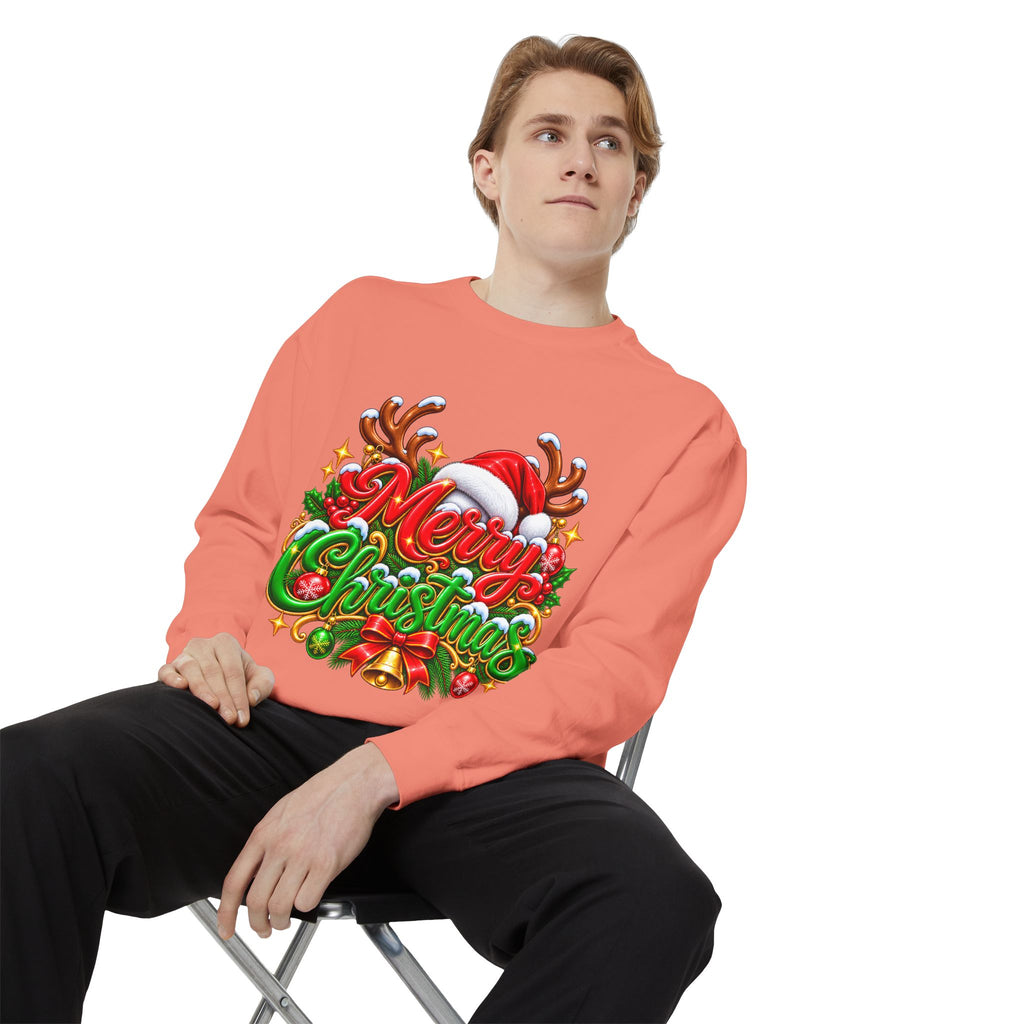 Christmas Sweatshirt — 'Merry Christmas' Festive Holiday Crewneck