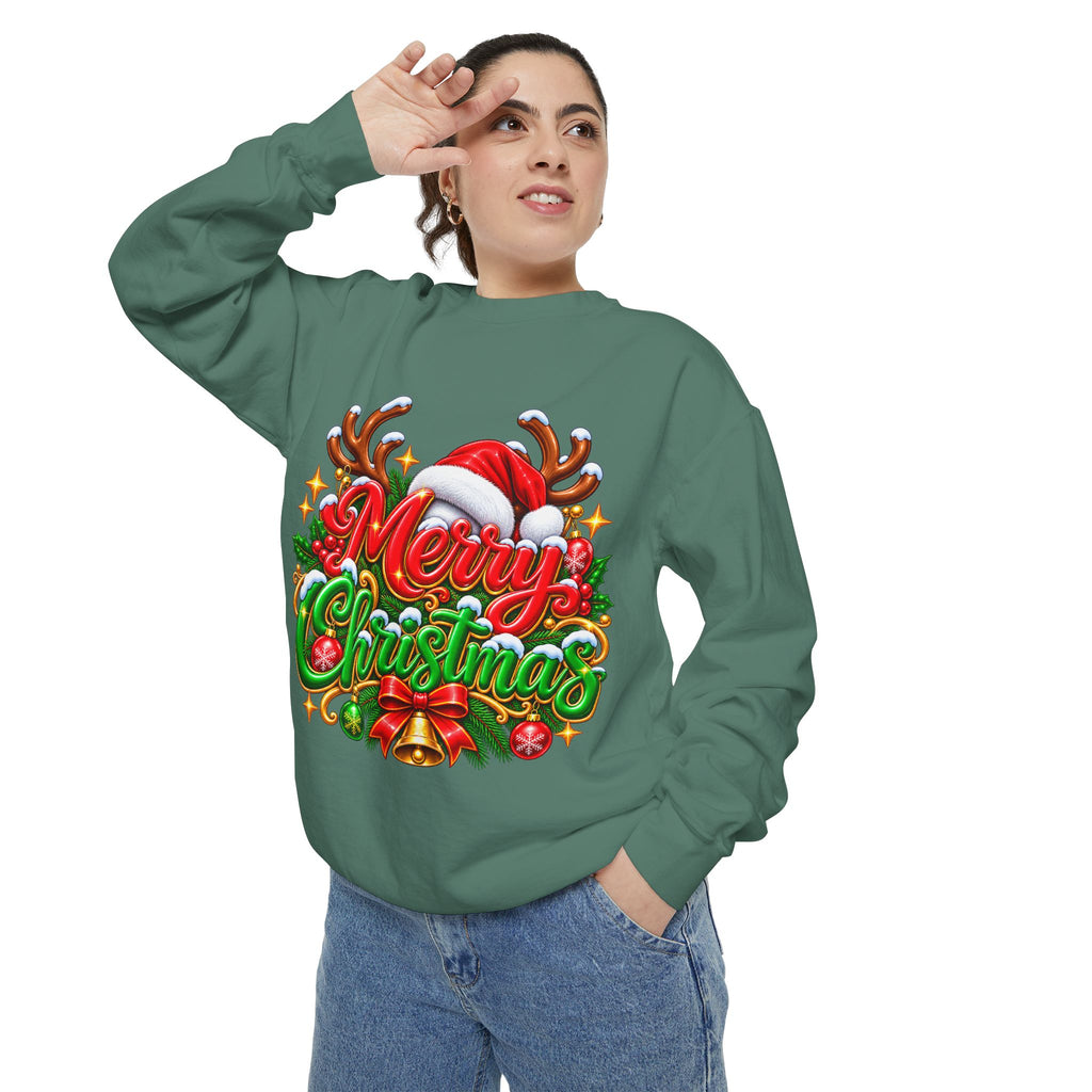 Christmas Sweatshirt — 'Merry Christmas' Festive Holiday Crewneck