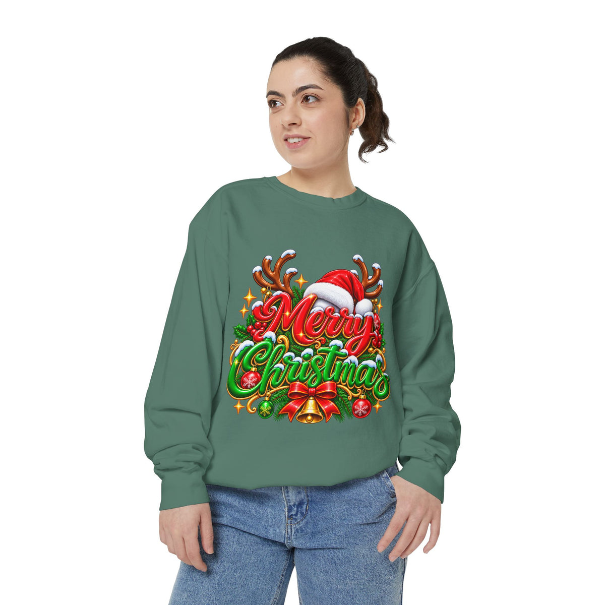 Christmas Sweatshirt — 'Merry Christmas' Festive Holiday Crewneck