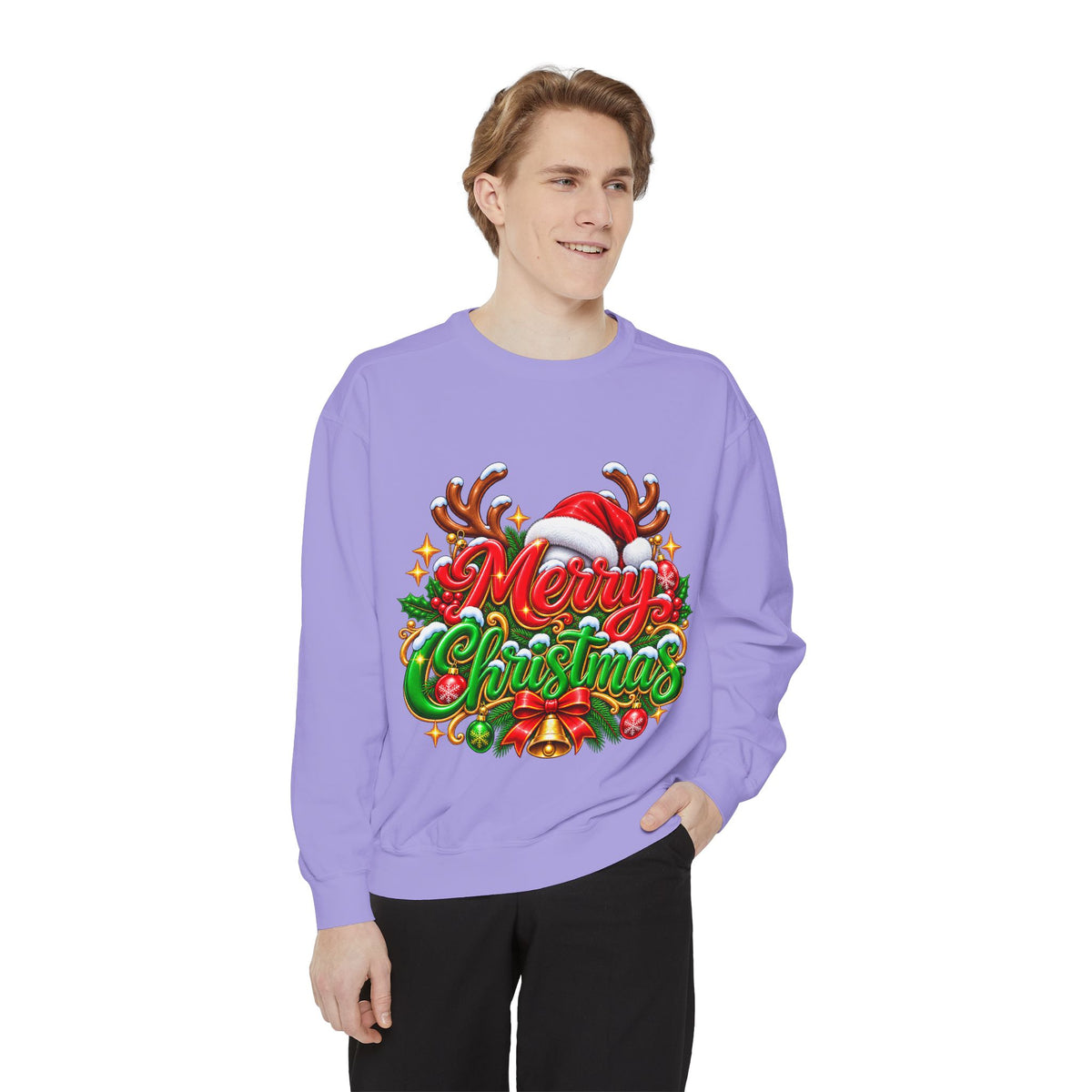 Christmas Sweatshirt — 'Merry Christmas' Festive Holiday Crewneck