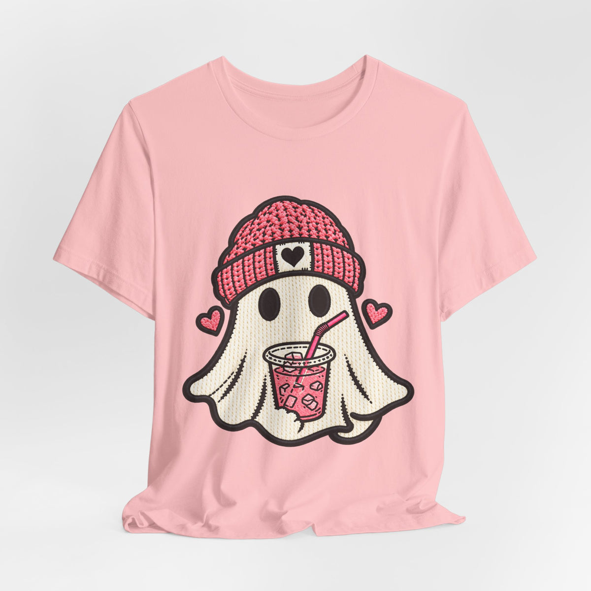 Ghost Boba Tee — Cute Ghost Drinking Bubble Tea Graphic T-Shirt